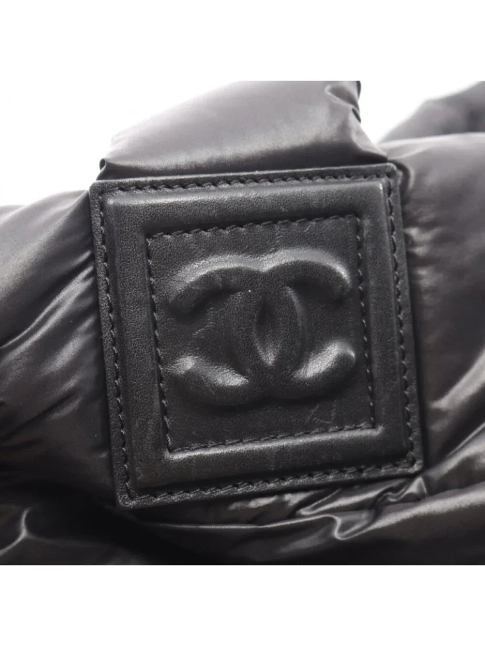 Chanel Tote Bag Coco Cocoon MM Black Nylon MM